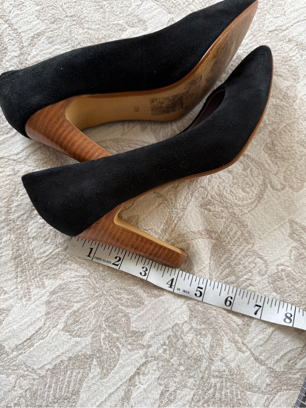 Butter Black Suede Pointed-Toe Heels - Picture 11 of 14